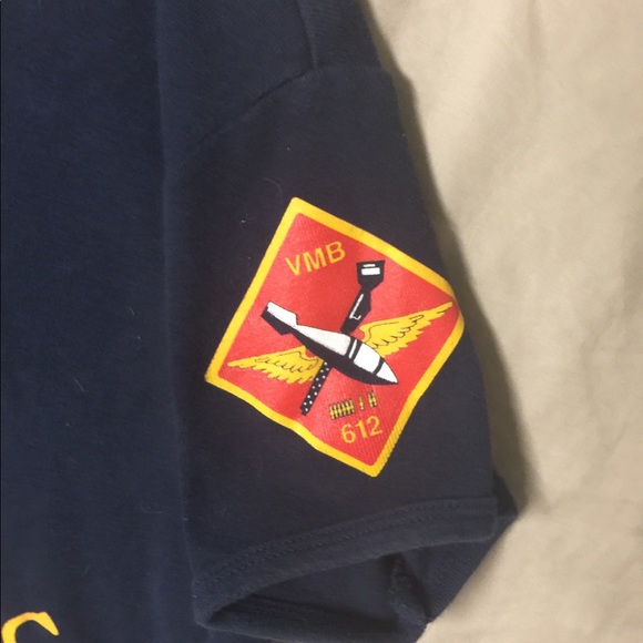 Rare Usmc Caf Ghost Squadron Midland Tx b-25 Top - Picture 4 of 8